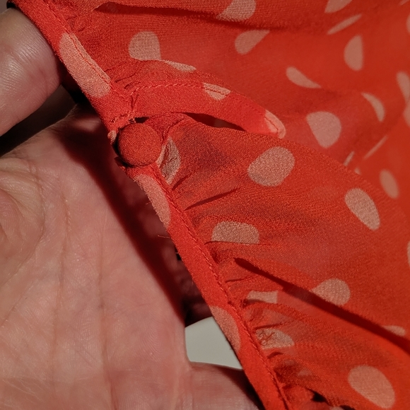 HI THERE Orange Blouse By karen walker Sz8 - Picture 5 of 7